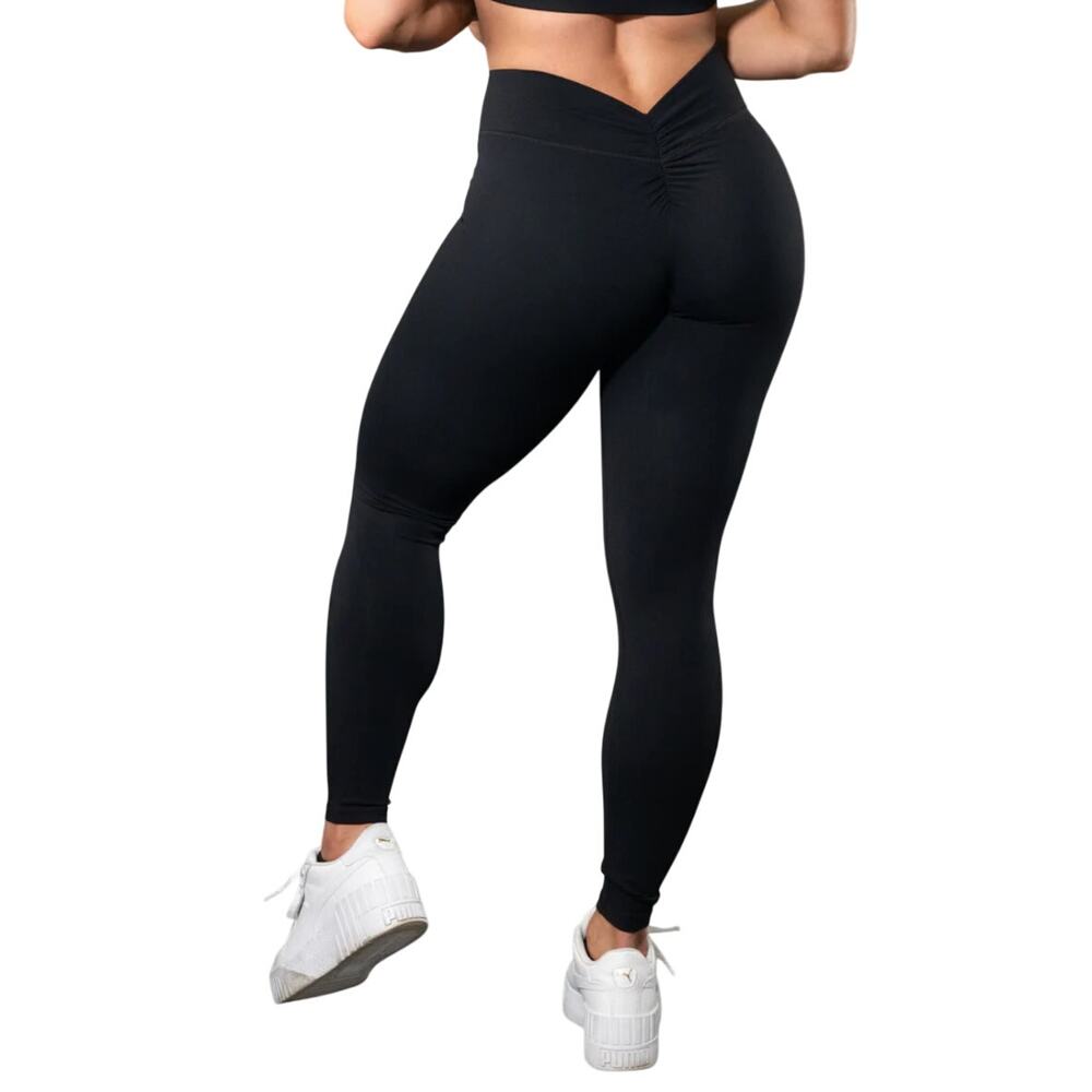 Violate the Dress Code Crave V Back Leggings in Black, Size S
